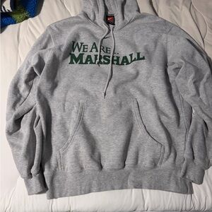 Nike Gray 'We Are Marshall' Pullover Hoodie